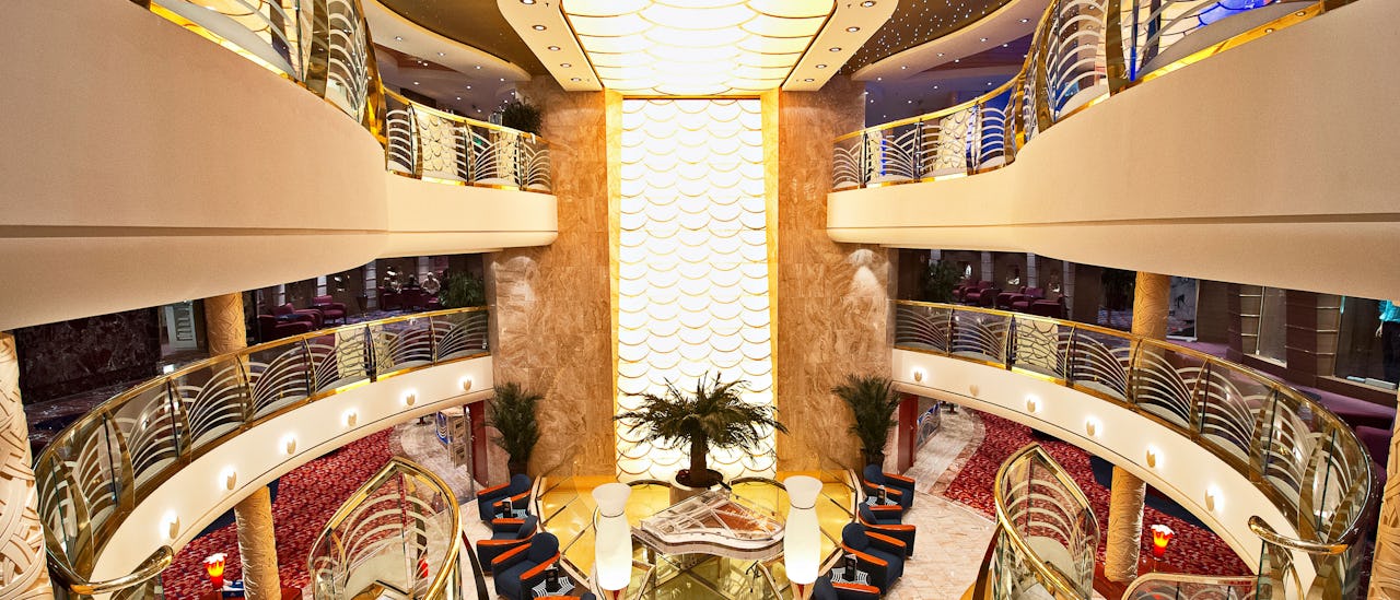 The atrium – the heart of the ship