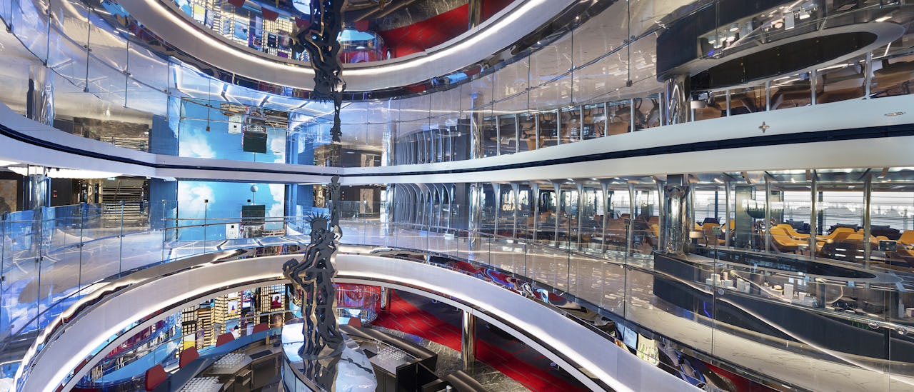 The design features, public areas and venue names are inspired by the metropolitan New York City