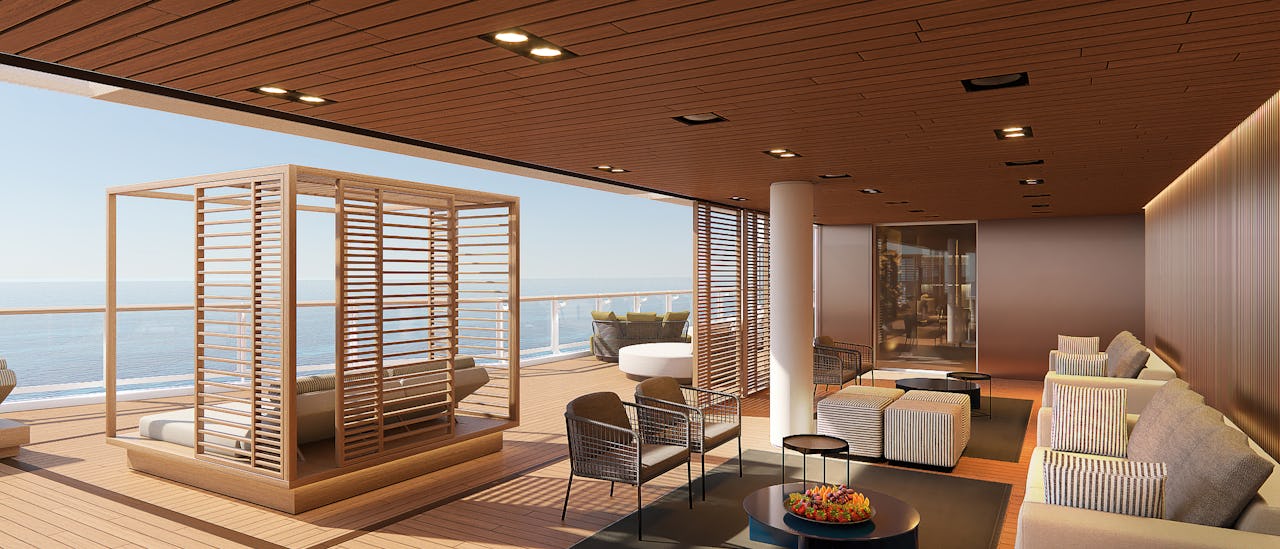 The Haven – a private area for suite guests.